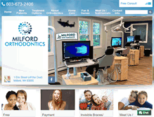 Tablet Screenshot of milfordnhortho.com